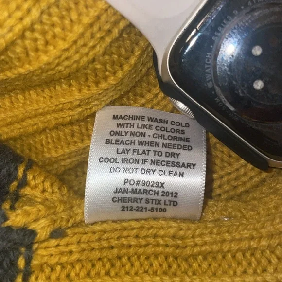 Cherrystix Girls Mustard Gray Stripe Knit Sweater Size S 4 NWT Fall Winter - Picture 11 of 11